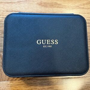 Guess Black Travel Case with Gold Logo